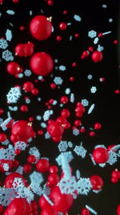 4K Vertical Christmas Background