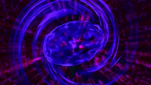 Abstract glow Blue Circle Energy