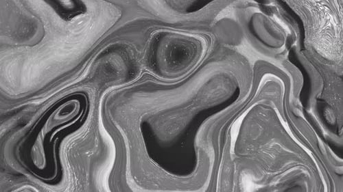 Gray color silky wave motion liquid animated background.165