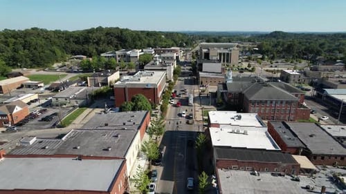 aerial wide shot london kentucky