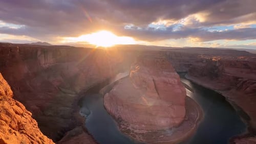 Experience the Stunning Sunset Over Horseshoe Bend a Breathtaking Location in Arizona