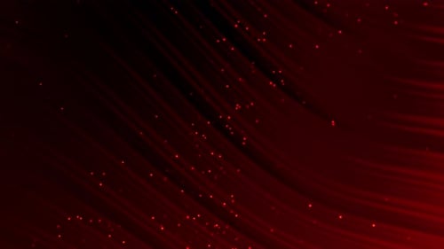 Fond sombre abstrait d'onde de particules rouges