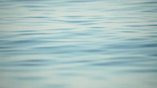 Sea Water Surface Camera Flies Over the Calm Azure Sea Nobody Holiday Recreation Concept Abstract