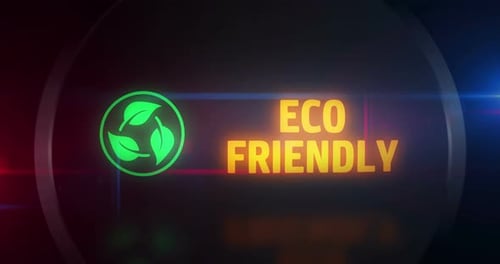 Eco Friendly Logo Reveal with Modern Light Flares