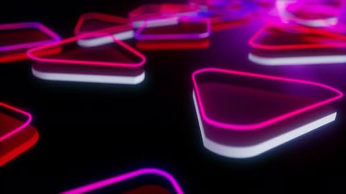 Neon Way 3D Background