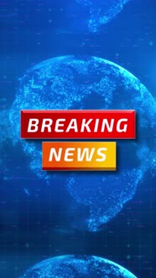 Globo terrestre digital de noticias de última hora con fondo de mapa mundial