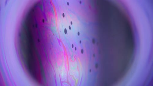 Fluorescent Blur Circle Colorful Paint Planet Mix