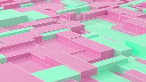Animierter geometrischer 3D-Schleifenhintergrund