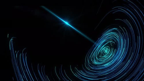 Futuristic Abstract Swirling Light Lines Background Loop