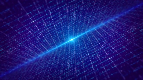 Futuristic Digital Line Technology Concept Data Flow Coding Connection Presentation Social Media