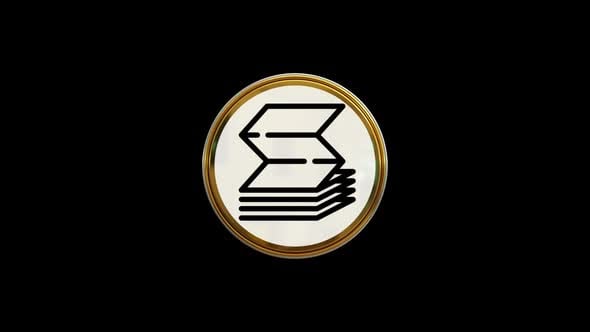 Continuous Feed Paper Circle Icon Loop, Backgrounds Motion Graphics ft ...