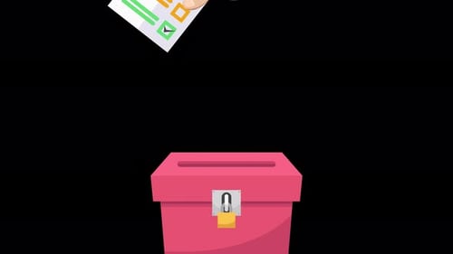 Vote Election 2024 Alpha Channel 4K