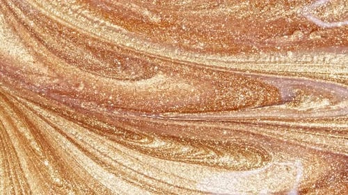 Abstract Gold and Bronze Shimmering Swirls