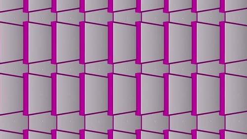 Abstract Pink Cube 3D Background Loop Alpha