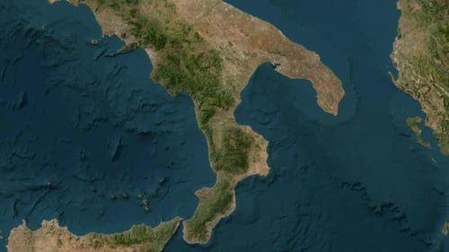 Cosenza City Map Zoom Italy