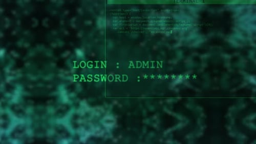 Futuristic Hacking Technology Screens with Virus Warning