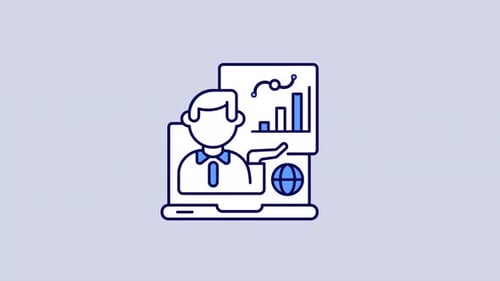 Icono de color de presentación animada