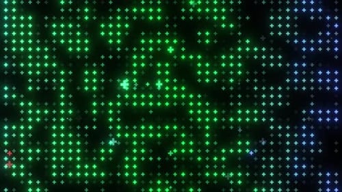 Leuchtendes Plus-Symbol, Animation wie von Zauberhand, plus Zeichensymbol, Hightech-Hintergrund, medizinisches Symbol für Krankenhäuser