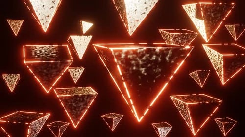 Treangle Background Scifi Loop