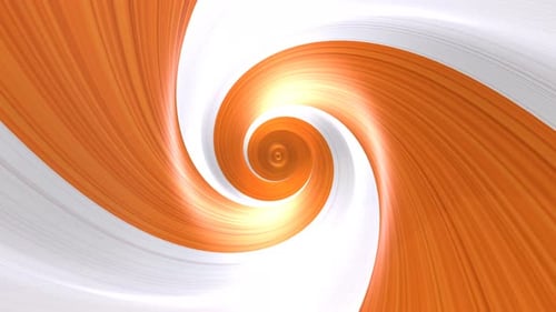 White and Orange Tunnel Background, Loop