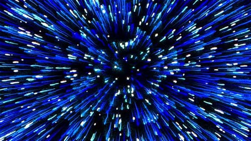 Blue Light Streaks Tunnel Loop Background