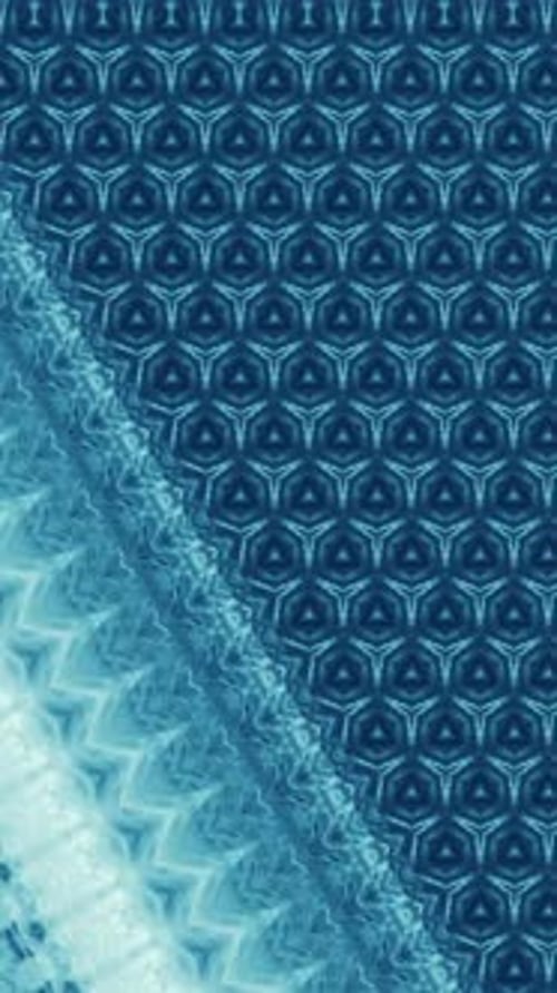 Blue Kaleidoscope Abstract Hypnotic Background Loop