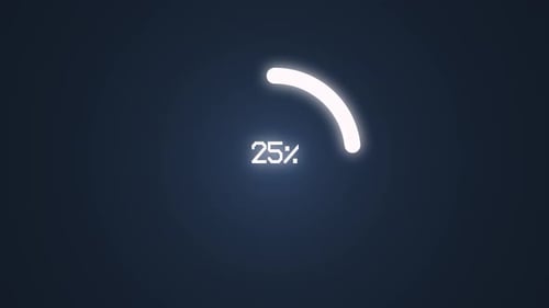 Círculo: barra de carregamento, animação progressiva de 100 por cento, contagem regressiva, barra de carregamento circular e carregamento