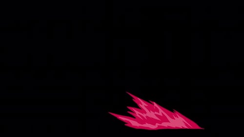 Dessin animé Fire Wave Splash