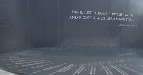 Quote on Justice and Righteousness on Wall