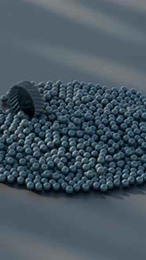 Spheres 3D Loop Shapes Animation