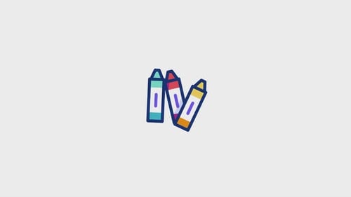 Crayons Animated Icon