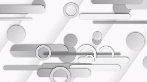 Modern Abstract Geometric Shapes Seamless Loop Background