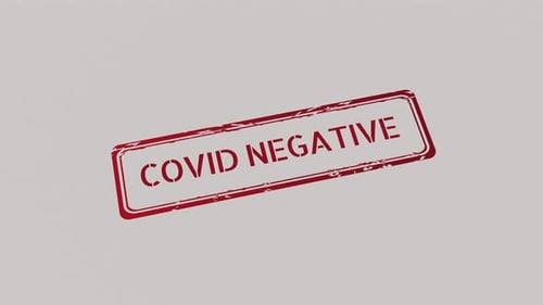 COVID NEGATIVE Stamp