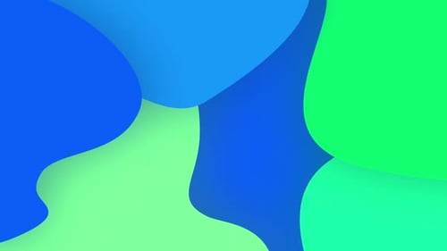 Seamless Fluid Abstract Wavy Shapes Background Loop