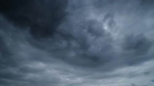 Dark Clouds Moving Across the Sky in Time Lapse