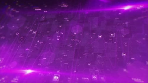 Futuristic Abstract Scientific Data Loop Background