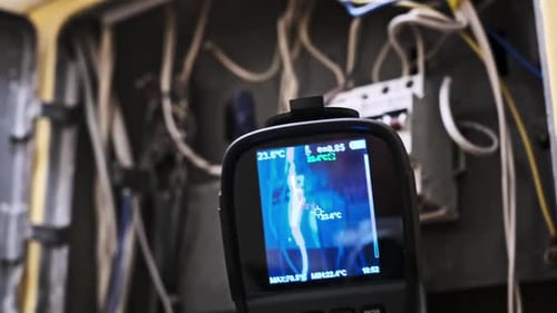 Electrical Panel Inspection with Thermal Imaging Camera