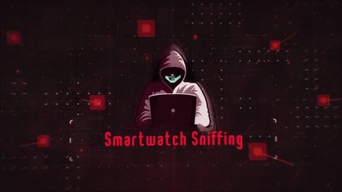 Animated Glitch Hacker Interface with Digital Grid and Title Reveal