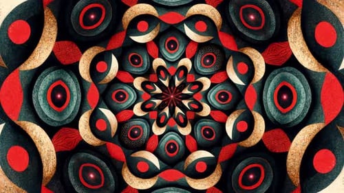 Fractal Surreal Trippy Pattern Art Background Loop