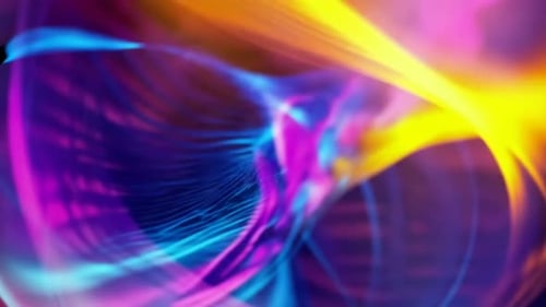 Dynamische Neonfluidwellen, glühender abstrakter Hintergrund