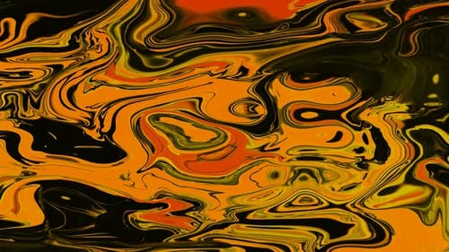 Fluid Abstract Paint Swirl Psychedelic Background Animation