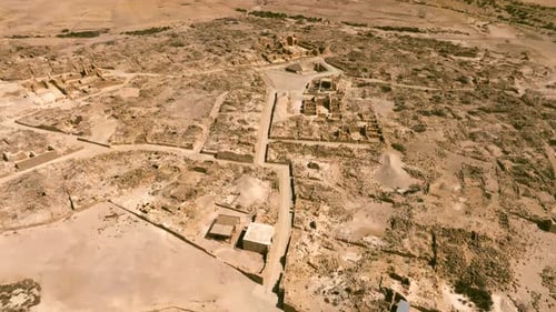 Tel Shivta ancient Nabatean byzantine town ruins in Israel Negev desert