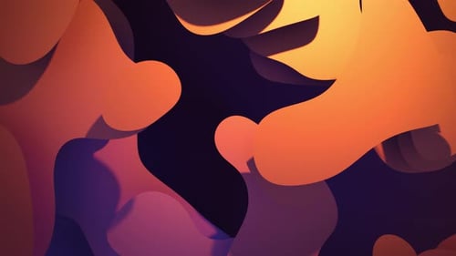 Abstract Fluid Organic Shapes Background Loop