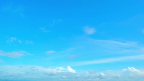 4K timelapse of beautiful blue sky with clouds background