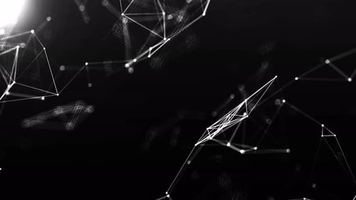 Digital Network .Plexus White Background