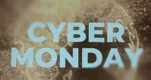 Futuristic Cyber Monday Title Animation