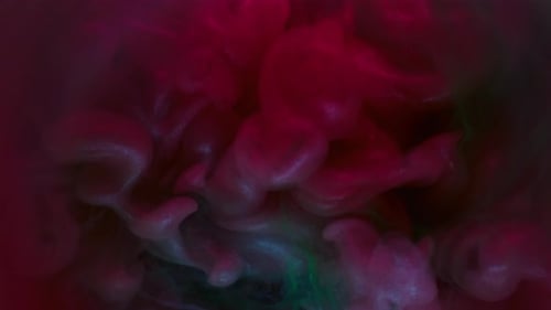 Colorful Ink Swirling in Abstract Motion