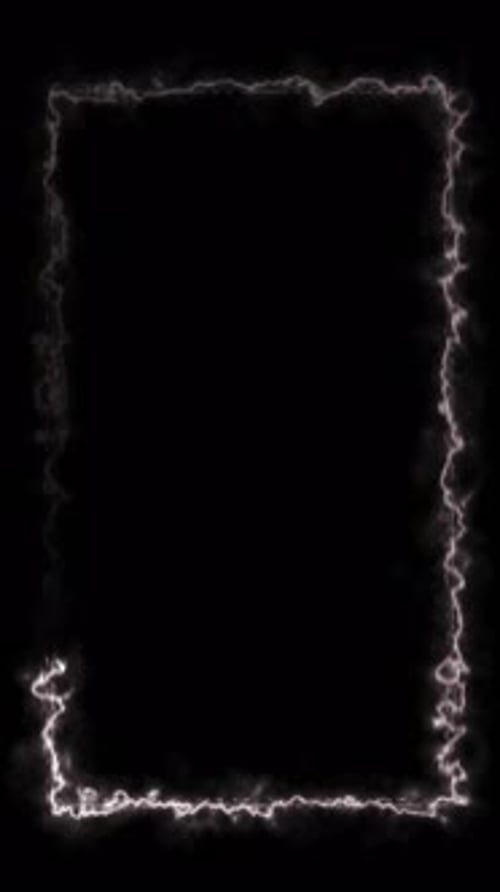 Frame Overlay Reactangle Glowing Neon Seamless Loop