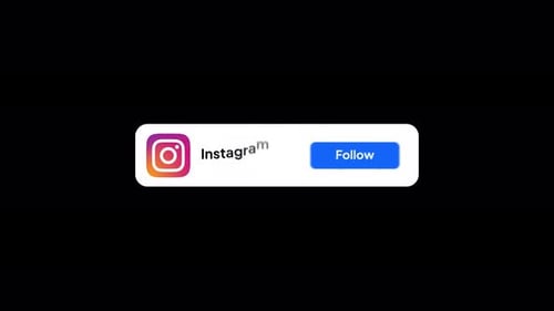 Instagram Follow Button Animation Modern UI 4K