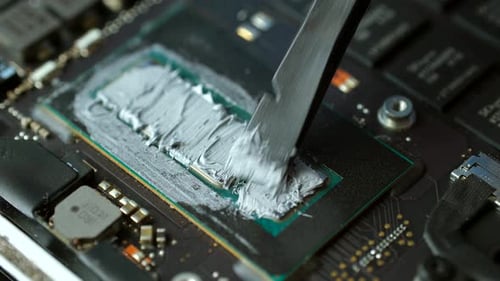 Applying Thermal Paste to the Laptop Processor